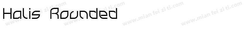 Halis Rounded字体转换